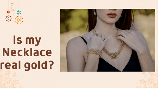How can I test my necklace to see if it is real gold?