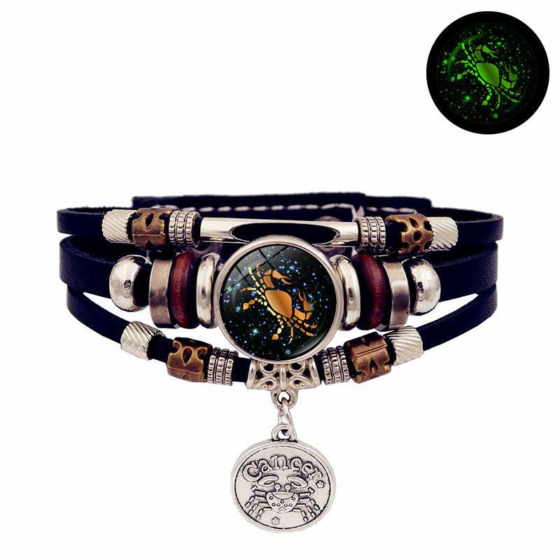 12 Constellation Handmade Multi Layered Beaded Bracelet