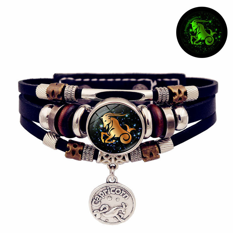 12 Constellation Handmade Multi Layered Beaded Bracelet