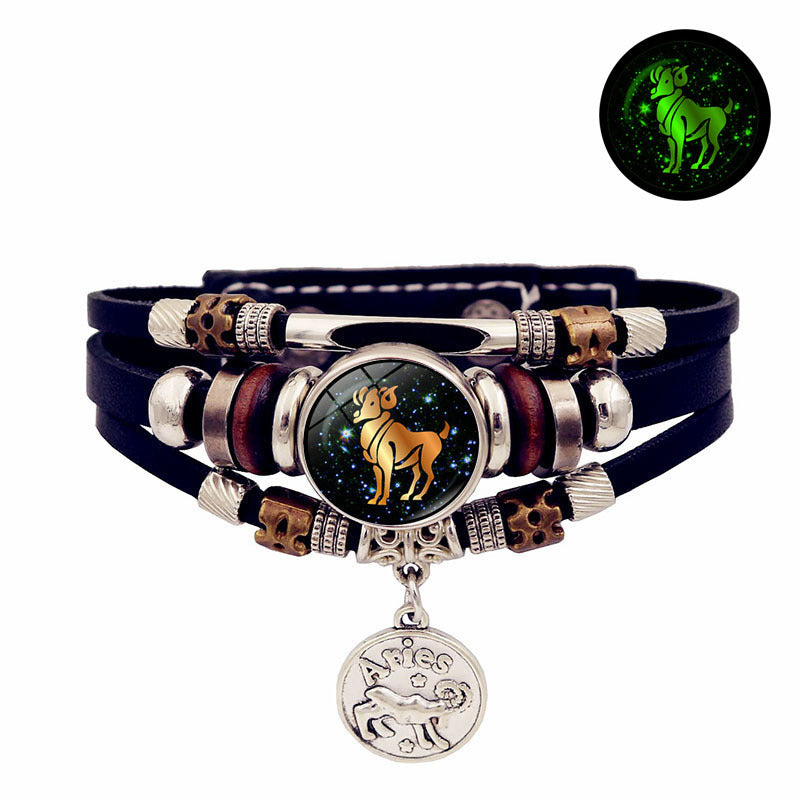 12 Constellation Handmade Multi Layered Beaded Bracelet