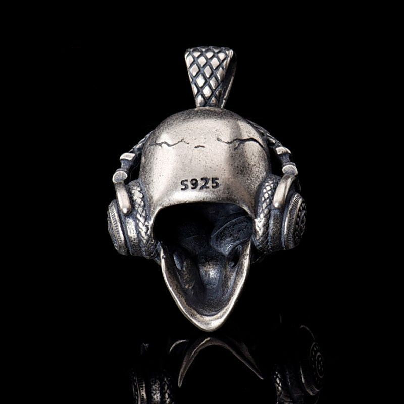 Music Headset Skull Pendant Punk