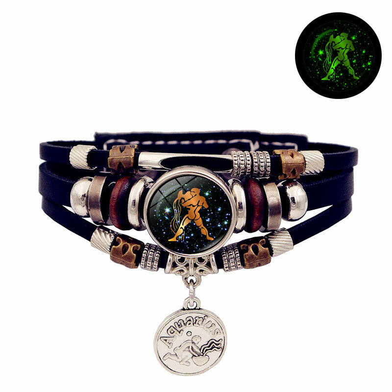 12 Constellation Handmade Multi Layered Beaded Bracelet