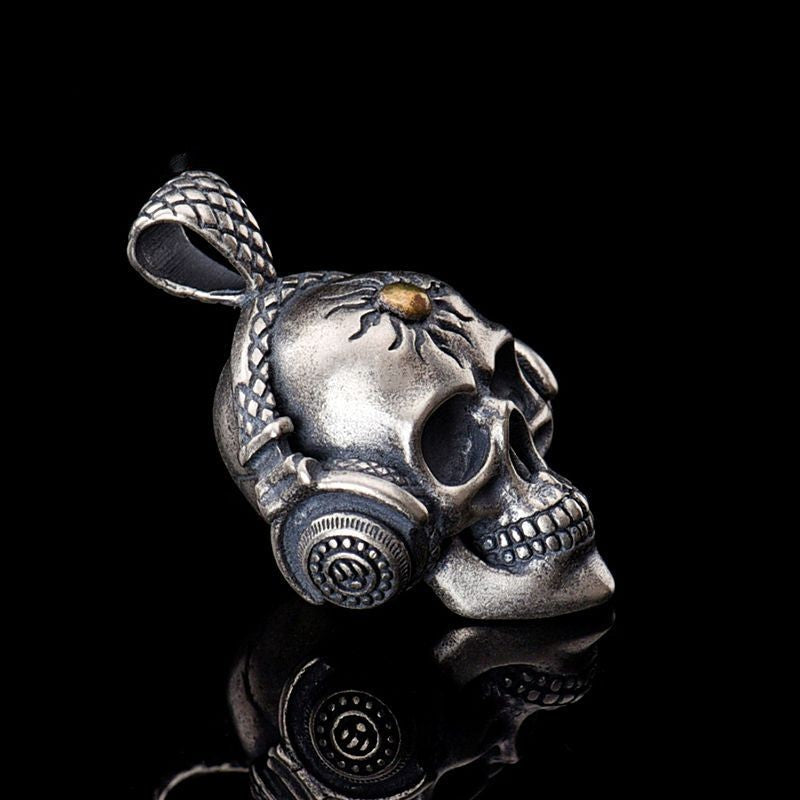 Music Headset Skull Pendant Punk