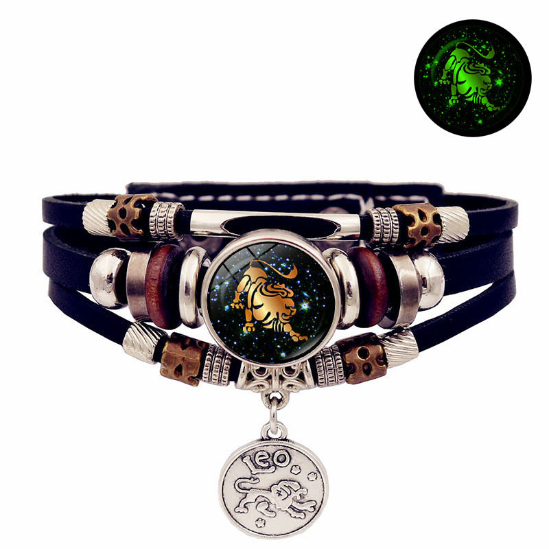 12 Constellation Handmade Multi Layered Beaded Bracelet