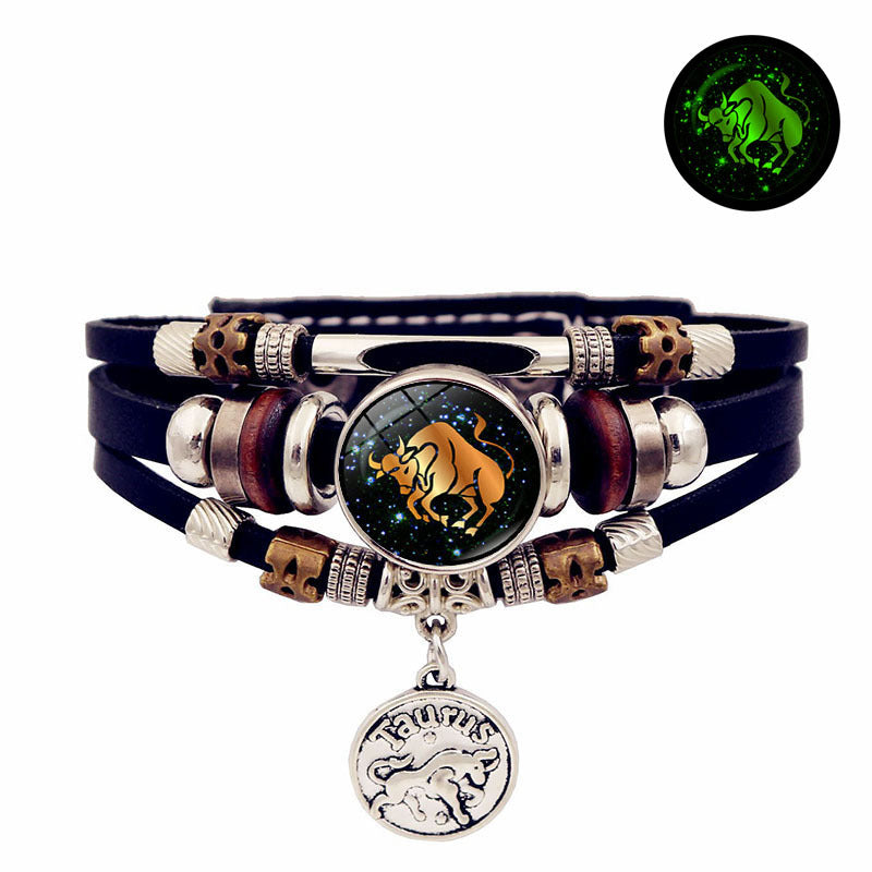 12 Constellation Handmade Multi Layered Beaded Bracelet
