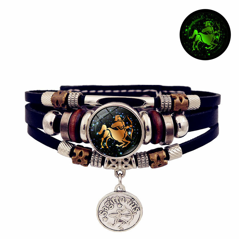 12 Constellation Handmade Multi Layered Beaded Bracelet