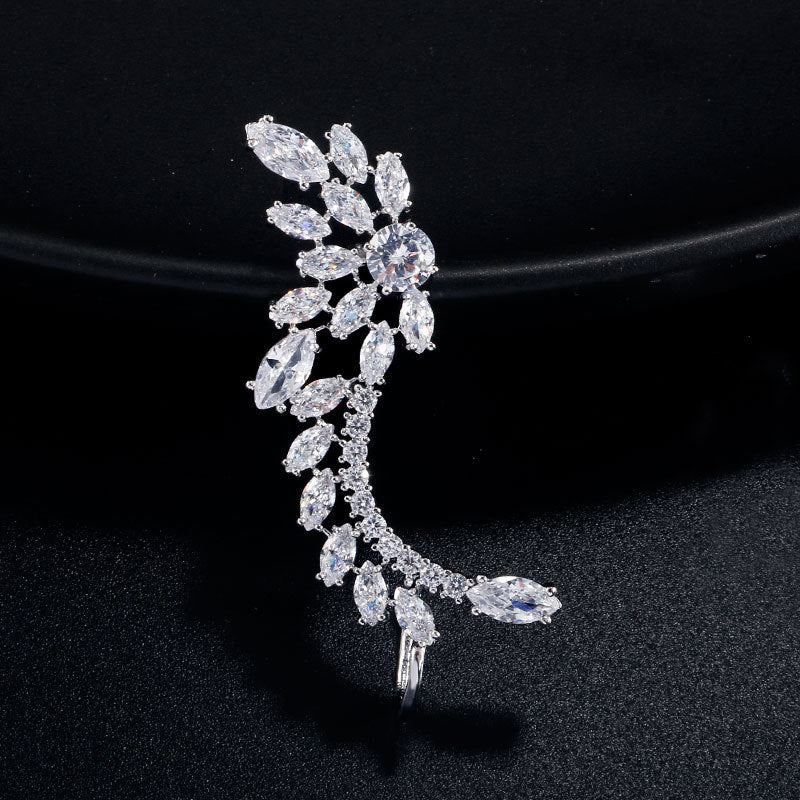micro-set zircon earrings