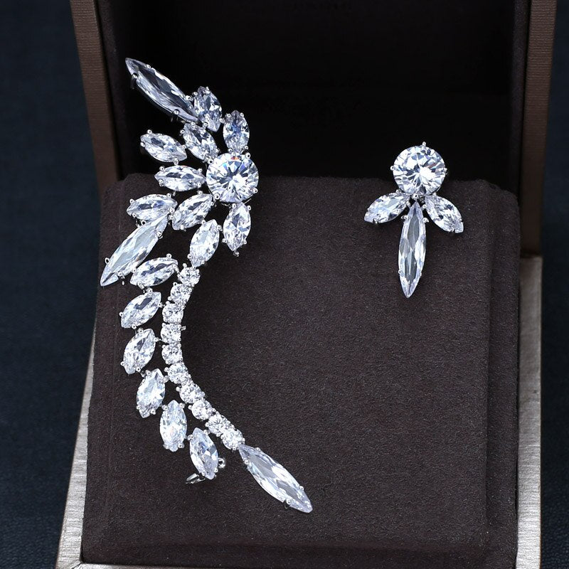micro-set zircon earrings