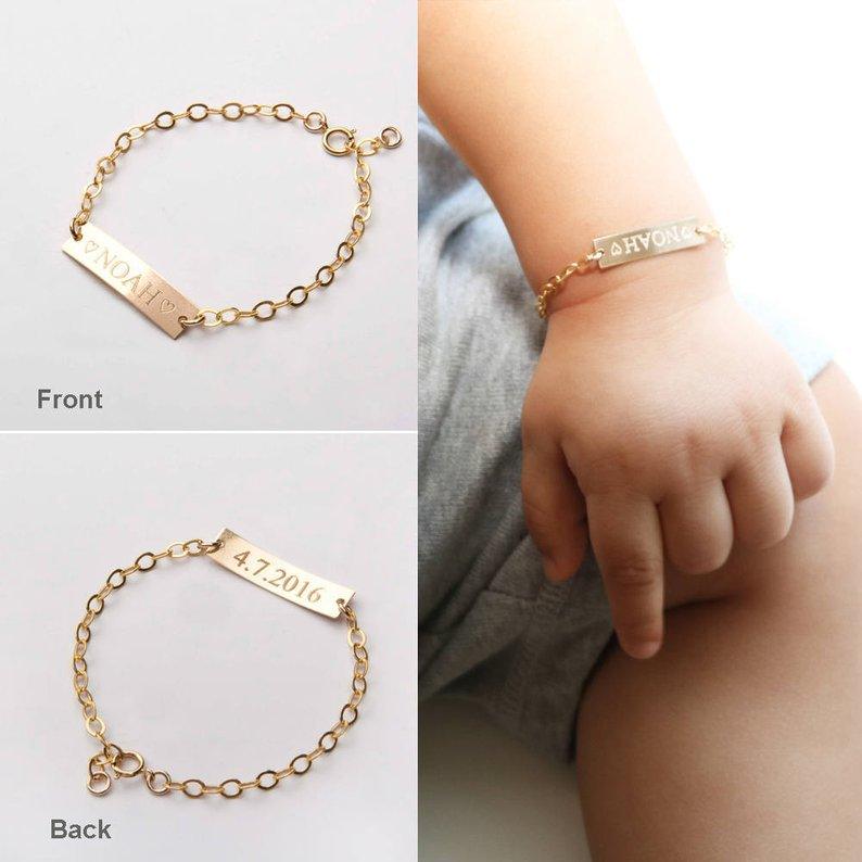 Children's Stainless Steel Letter Bracelet - Hatuti Jewelry