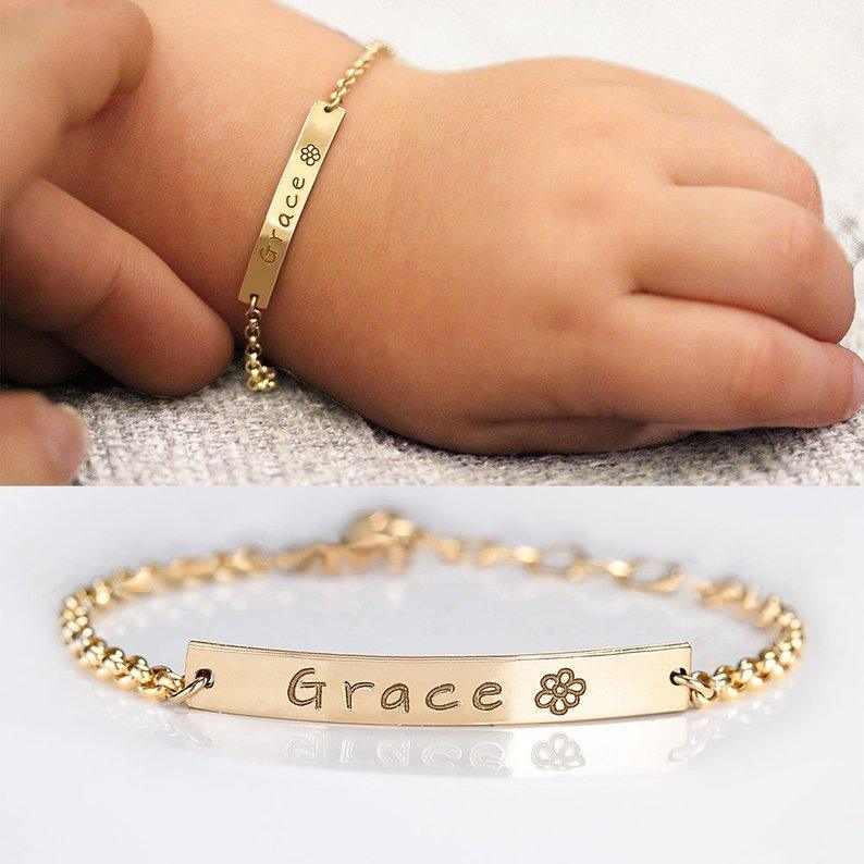 Children's Stainless Steel Letter Bracelet - Hatuti Jewelry