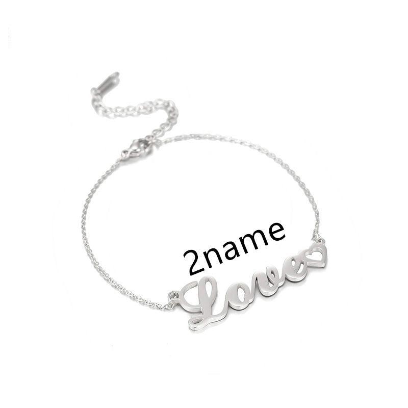 Stainless Steel Personalized DIY Custom Name Bracelet - Hatuti Jewelry