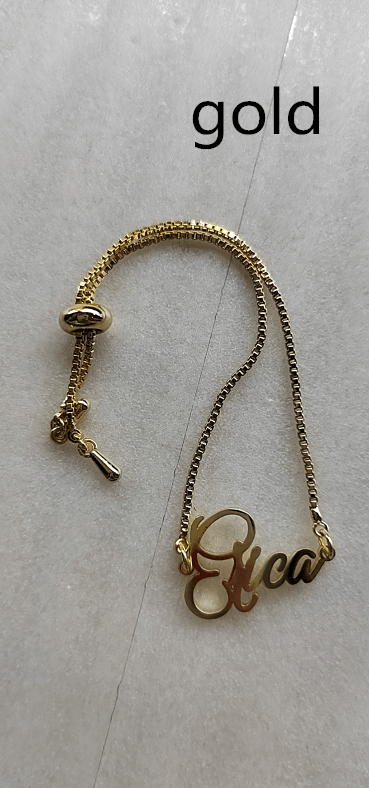 Stainless Steel Personalized DIY Custom Name Bracelet - Hatuti Jewelry