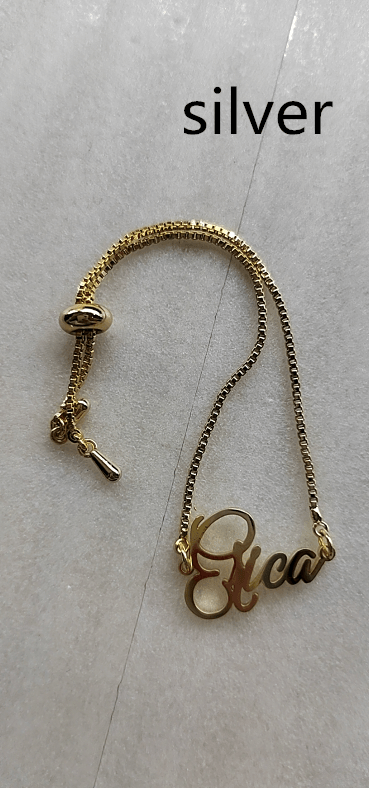 Stainless Steel Personalized DIY Custom Name Bracelet - Hatuti Jewelry