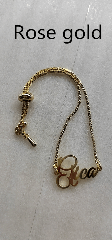 Stainless Steel Personalized DIY Custom Name Bracelet - Hatuti Jewelry