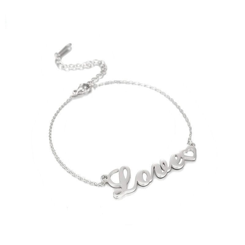 Stainless Steel Personalized DIY Custom Name Bracelet - Hatuti Jewelry
