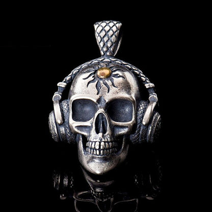 Music Headset Skull Pendant Punk