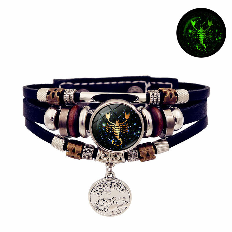12 Constellation Handmade Multi Layered Beaded Bracelet