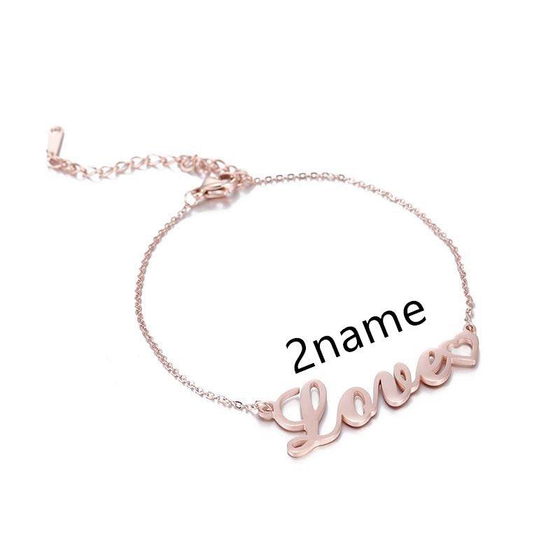 Stainless Steel Personalized DIY Custom Name Bracelet - Hatuti Jewelry